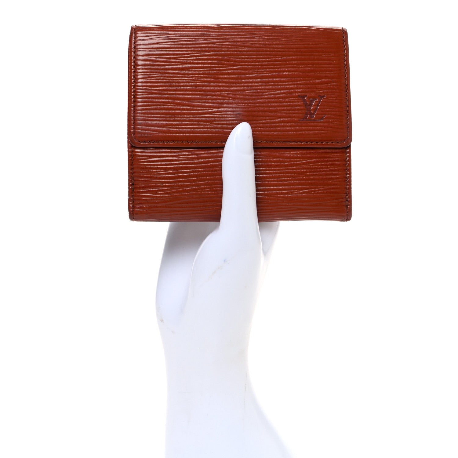 Louis Vuitton Epi Elise Wallet Kenyan Fawn 2 of 8