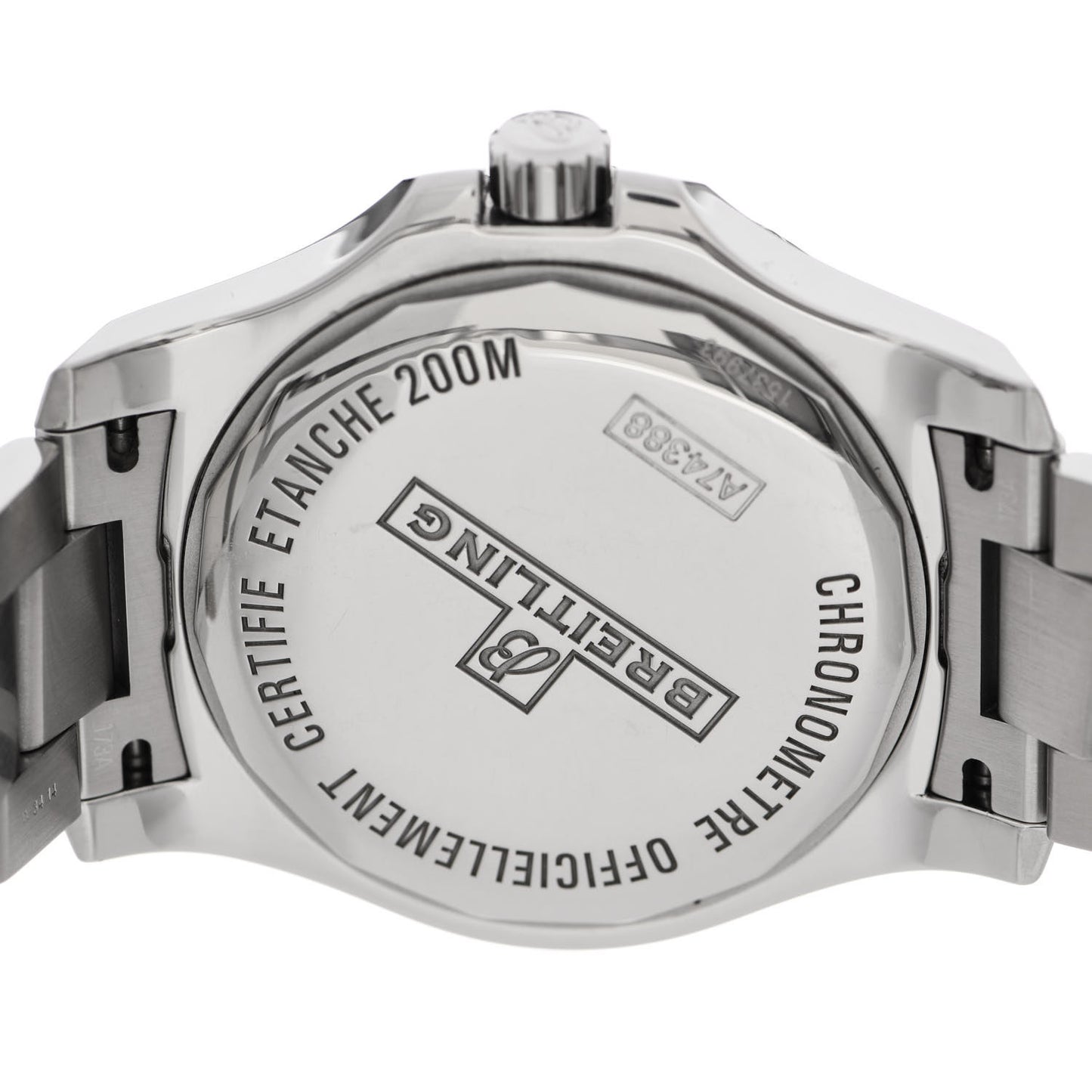 Stainless Steel 44mm Colt Chronometre Quartz Watch Black A74388