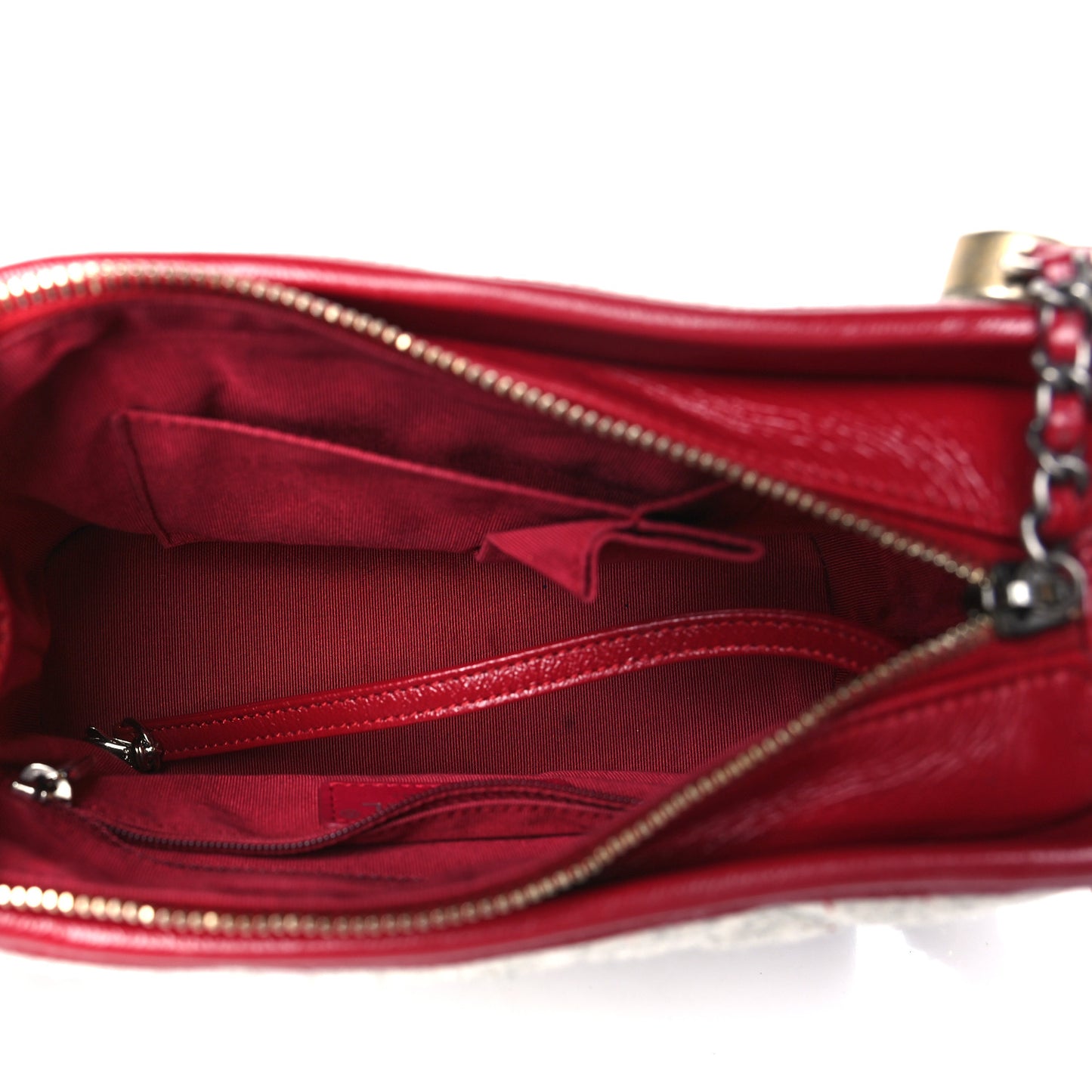 Wool Calfskin Quilted Small Gabrielle Hobo Navy