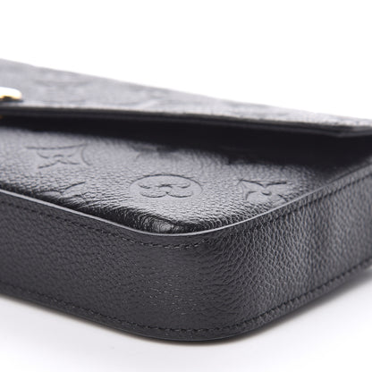 Louis Vuitton Empreinte Pochette Felicie Chain Wallet Black 11 of 11
