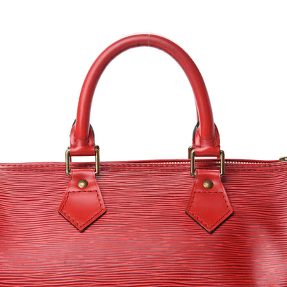 Louis Vuitton Epi Speedy 25 Castillan Red 16 of 16