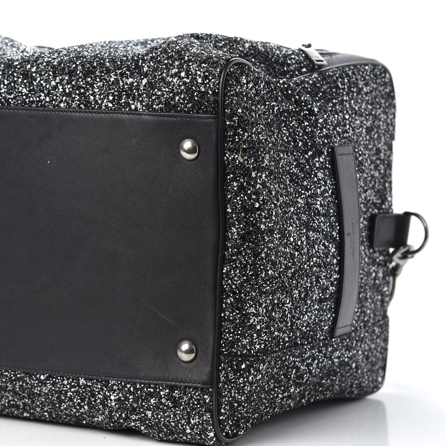 Glitter Canvas City Gym Duffle Bag Black