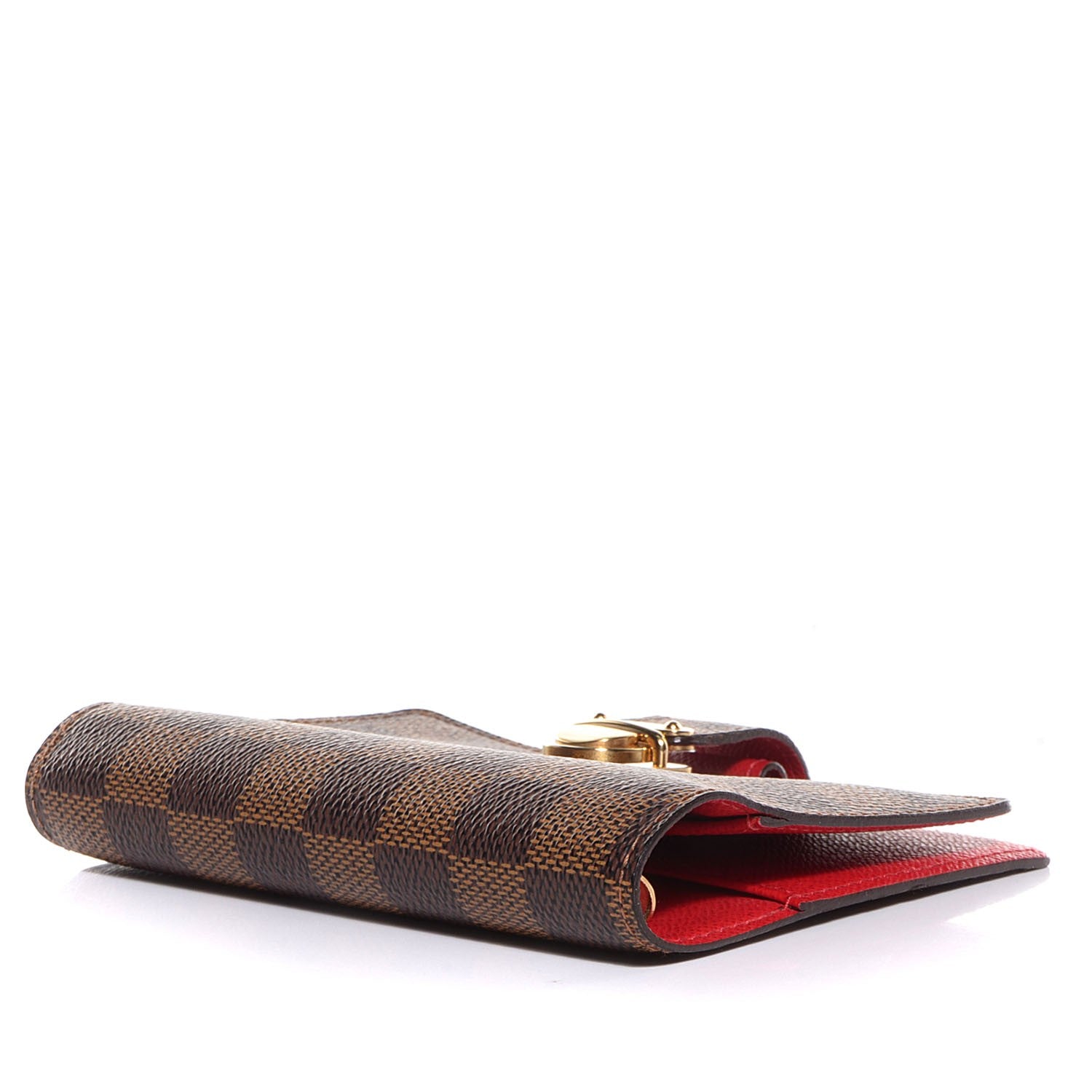 Louis Vuitton Damier Ebene Koala Small Ring Agenda Rouge Cover Red 4 of 8