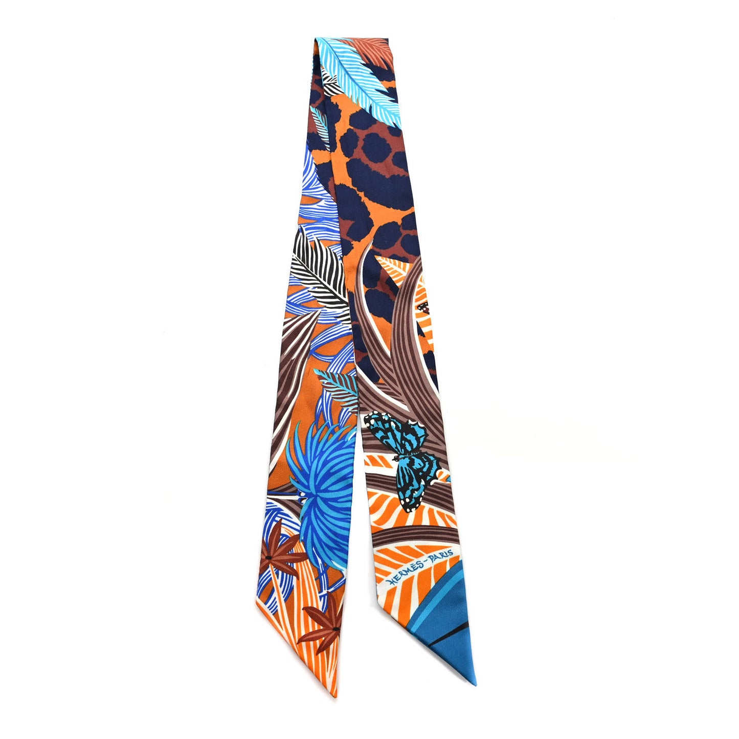 Silk Jaguar Quetzal Twilly Brun Bleu Orange