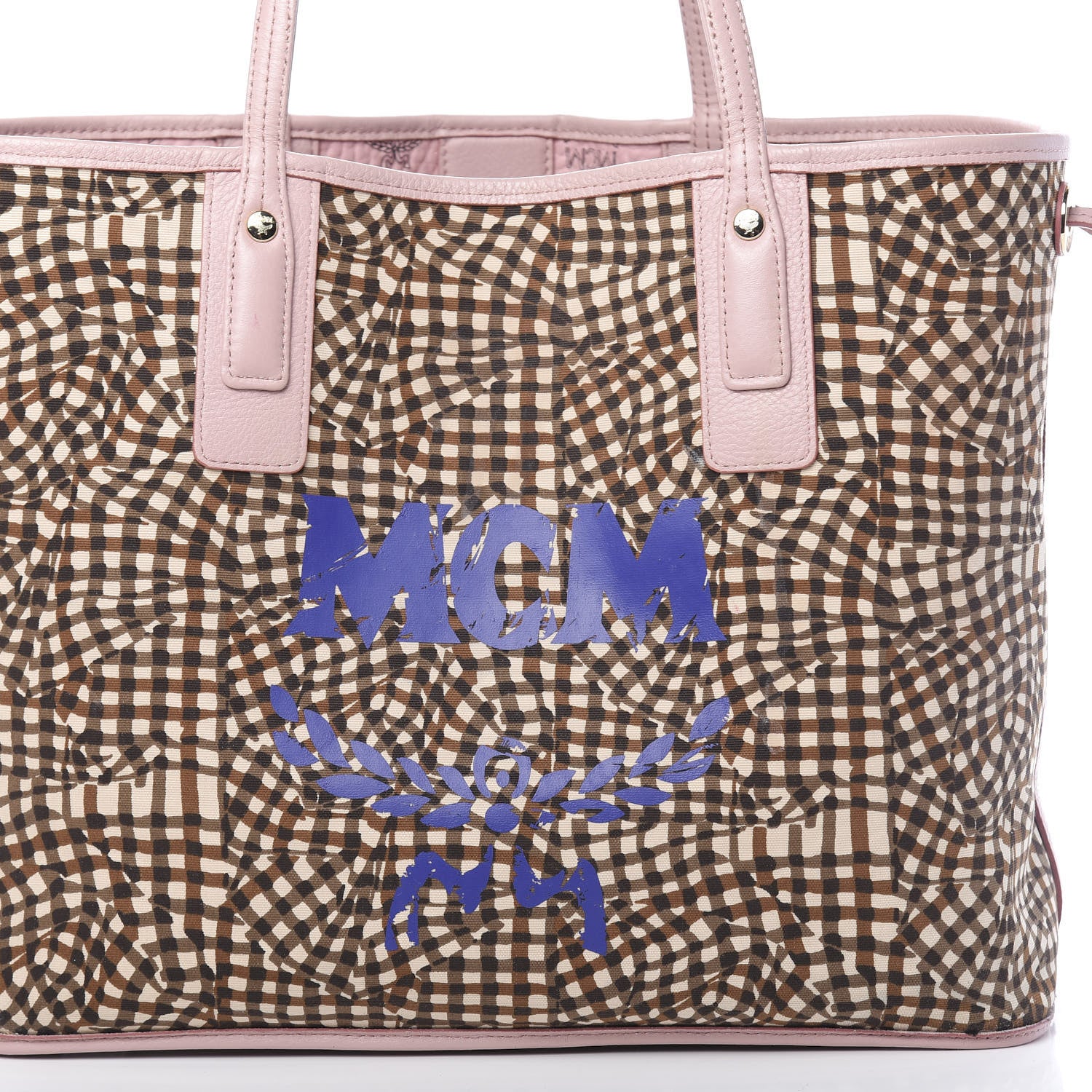 MCM Visetos Medium Liz Reversible Shopper Tote Soft Pink 17 of 25
