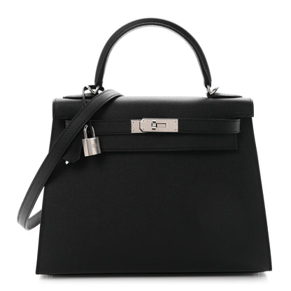 Hermes Epsom Kelly Sellier 28 Black 1 of 11