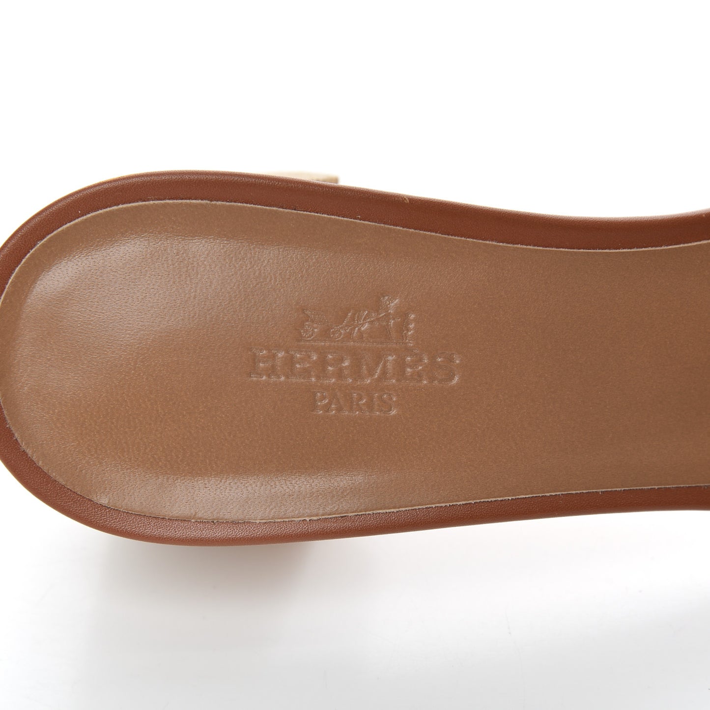 Calfskin Oasis Sandals 37.5 Gold