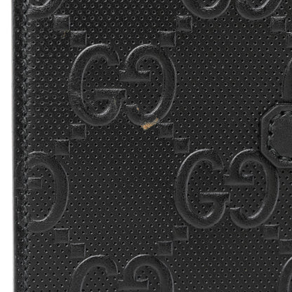 Gucci Calfskin GG Tennis Embossed Medium Tote Bag Black 11 of 11