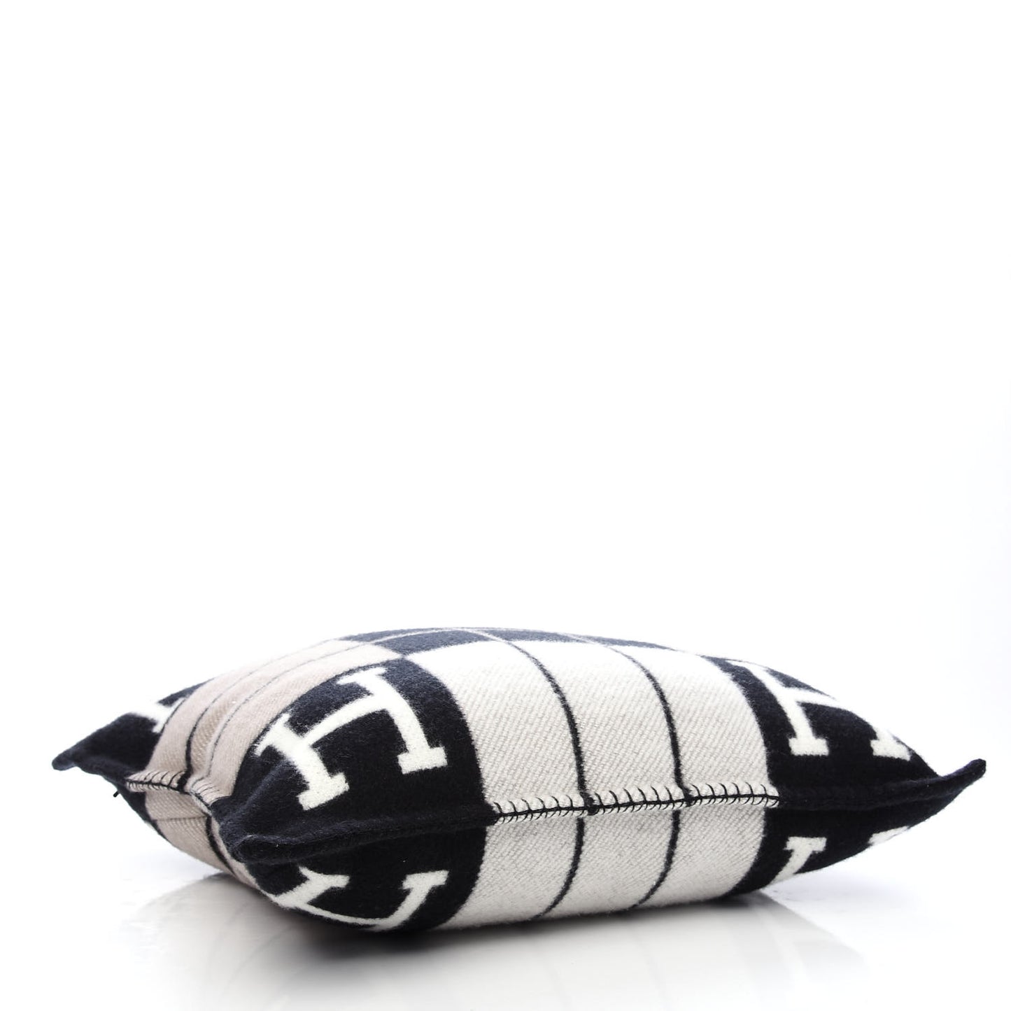 Wool Cashmere Avalon III Pillow PM Ecru Black