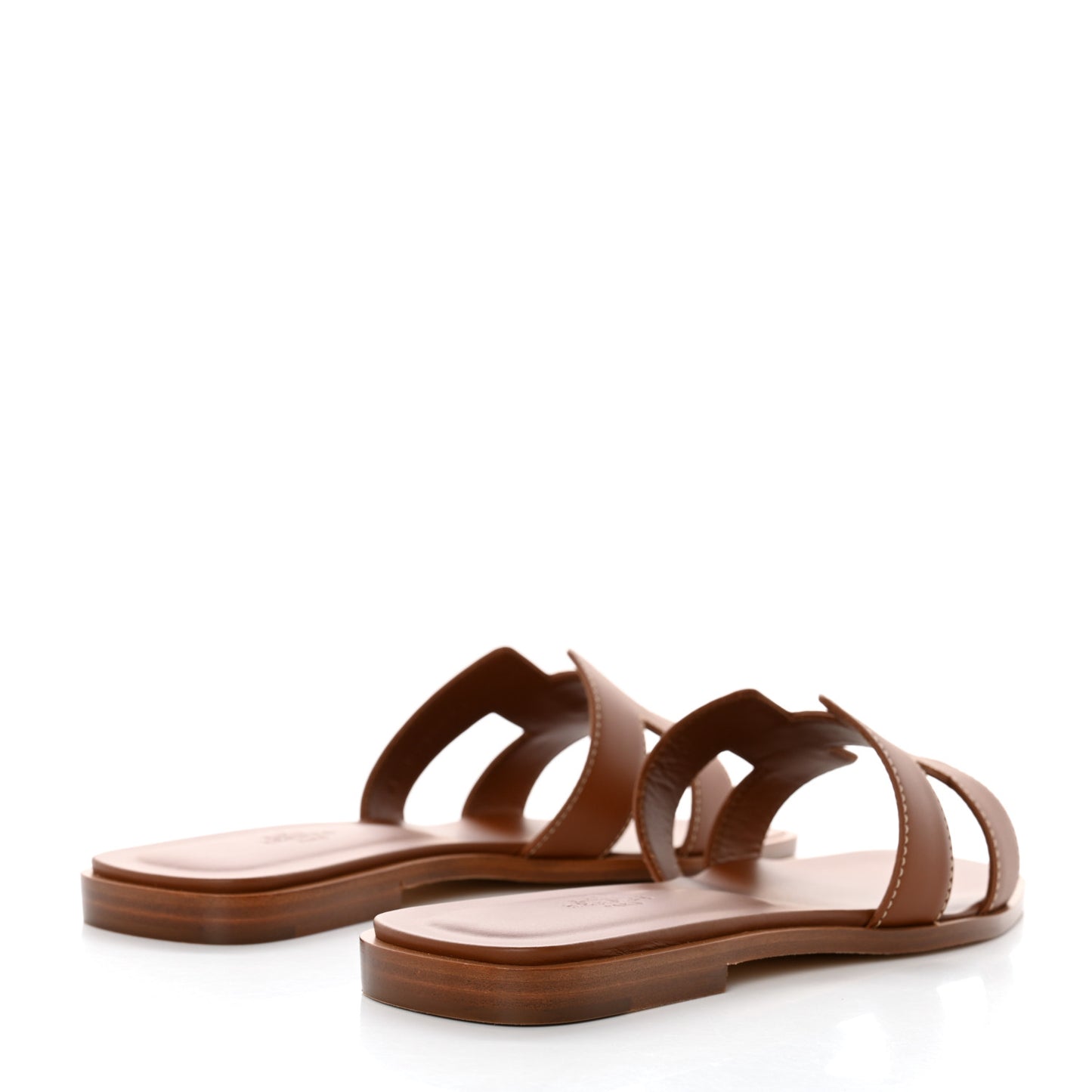 Box Calfskin Oran Sandals 38 Gold