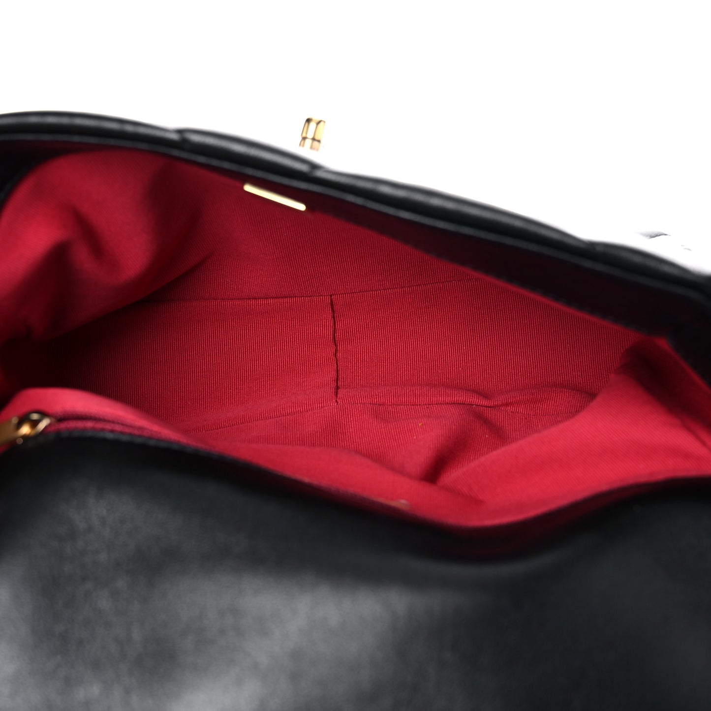 Lambskin Quilted Medium Chanel 19 Flap Black