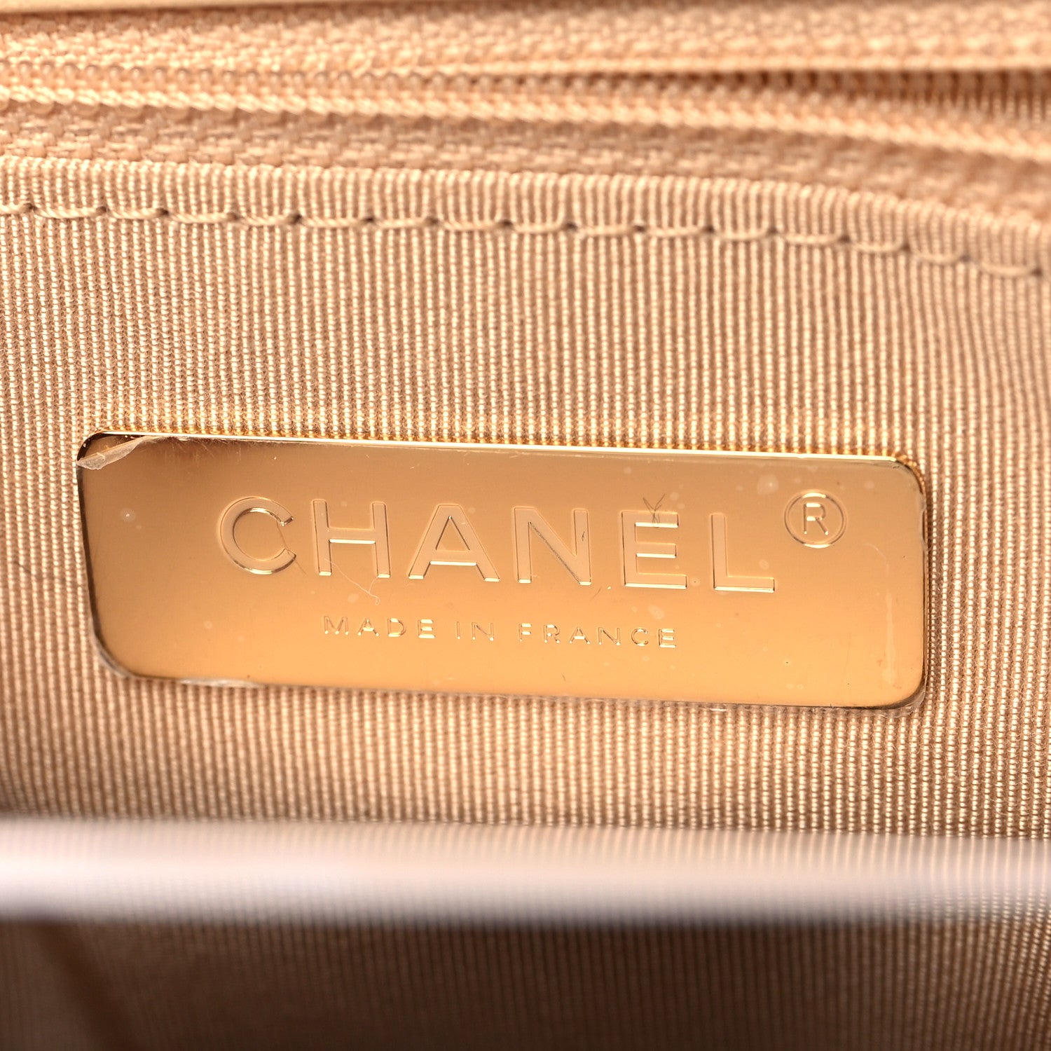 Chanel Goatskin Quilted Medium Chanel 19 Flap Beige 6 of 9