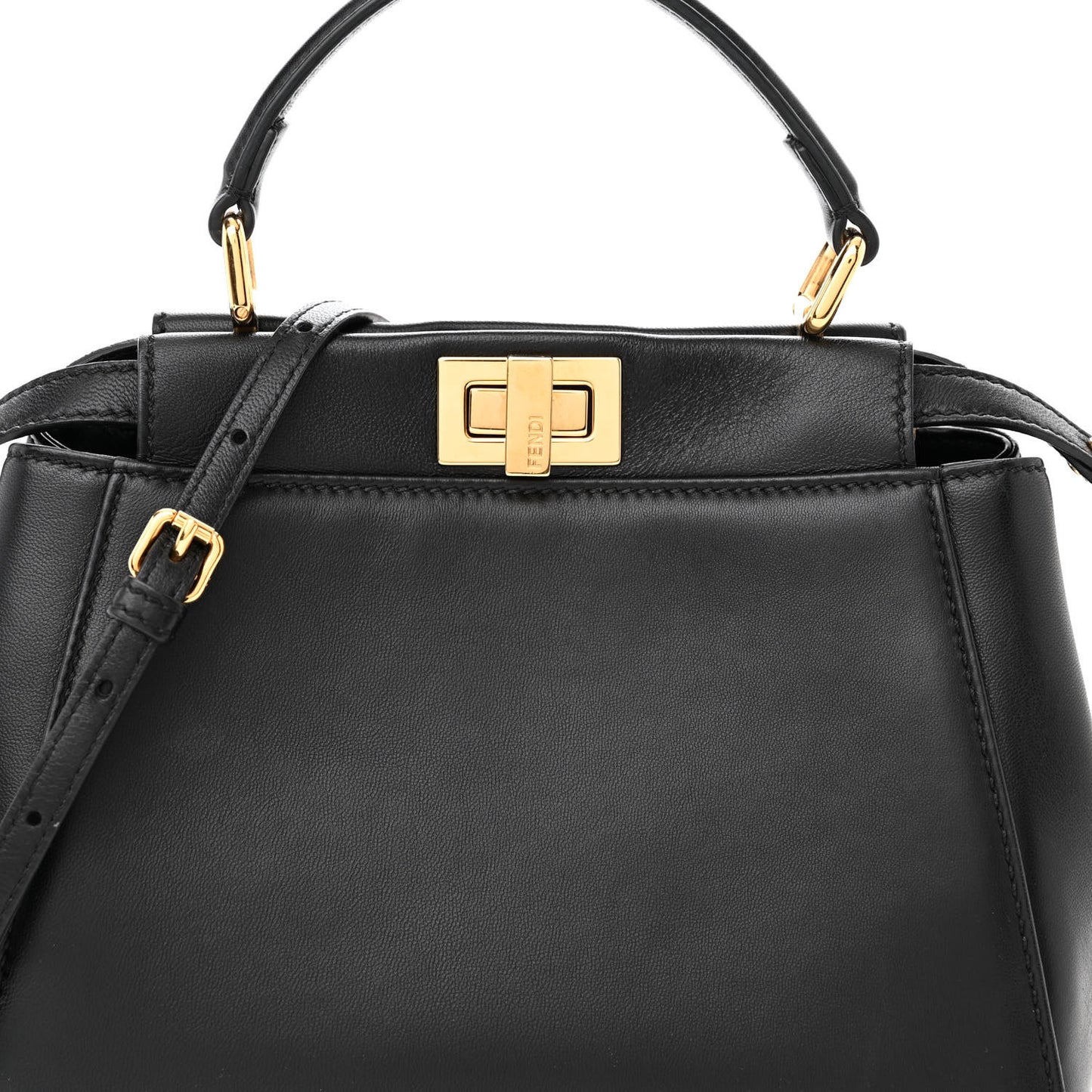 Nappa Mini Peekaboo Iconic Satchel Black