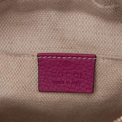 Gucci Cellarius Calfskin Small Soho Disco Bag Bright Bouganville 6 of 7