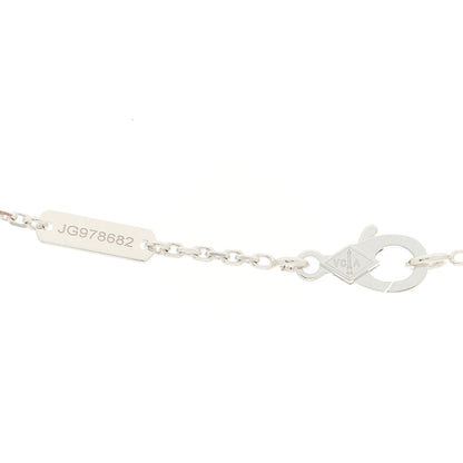 Van Cleef & Arpels 18K White Gold Diamond Vintage Alhambra Pendant Necklace 4 of 6
