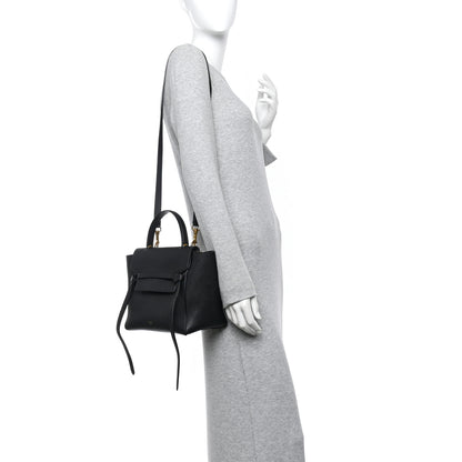 Celine Grained Calfskin Micro Belt Bag Black 3 of 27