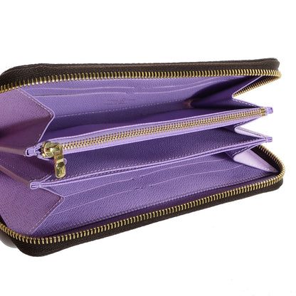 Louis Vuitton Damier Ebene Illustre Zippy Wallet Violet 5 of 8