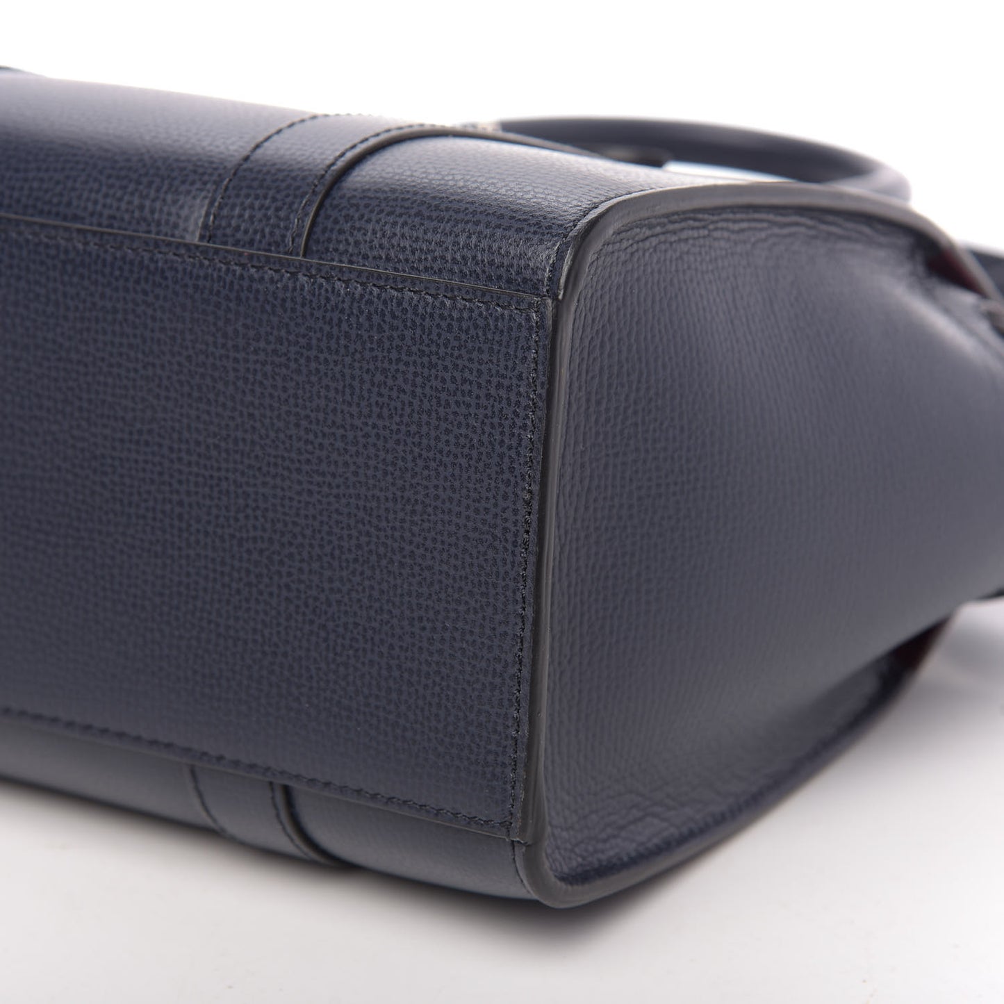 Small Classic Grain Mini Bayswater Zip Tote Navy