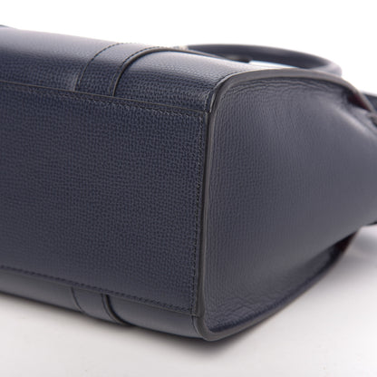 Mulberry Small Classic Grain Mini Bayswater Zip Tote Navy 10 of 10