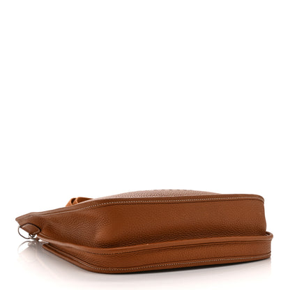 Hermes Taurillon Clemence Evelyne III PM Gold 4 of 12