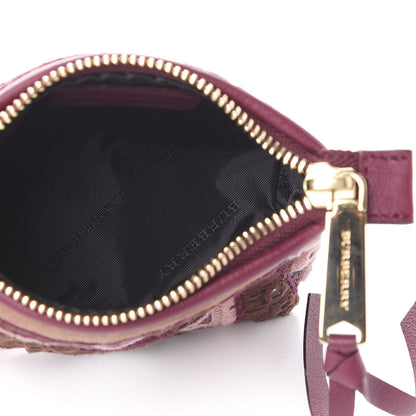 Burberry Suede Mirror Embroidered Key Pouch Multicolor 5 of 7