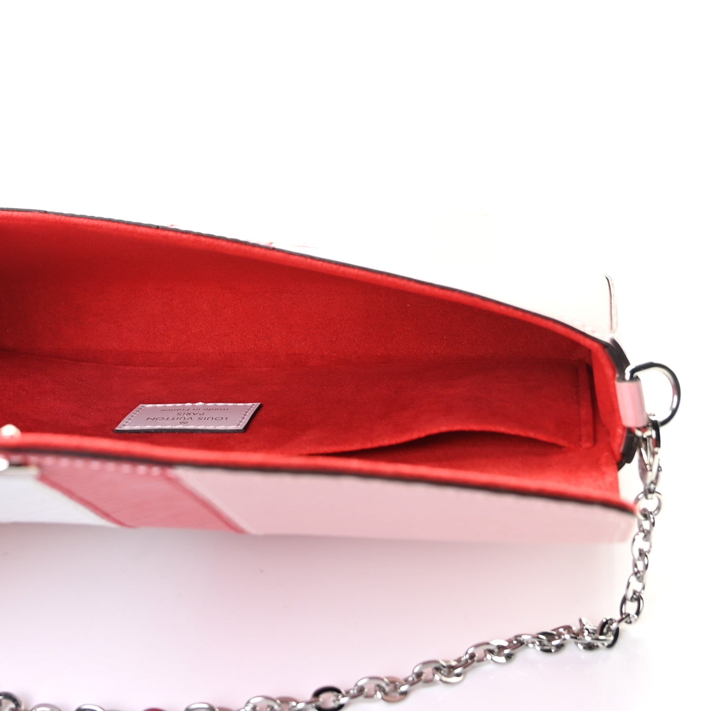 Epi Pochette Felicie Rose Ballerine Stripe