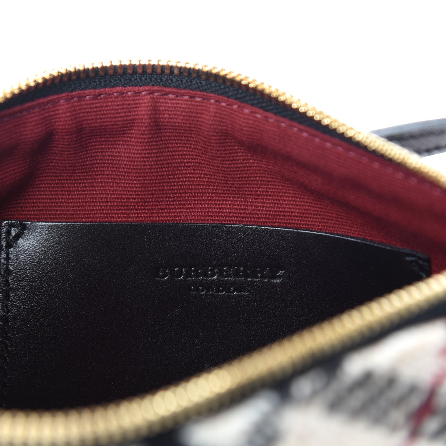 Burberry Wool Check Pochette Beige 8 of 10