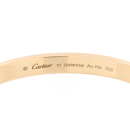 Cartier 18K Yellow Gold LOVE Cuff Bracelet 17 3 of 4