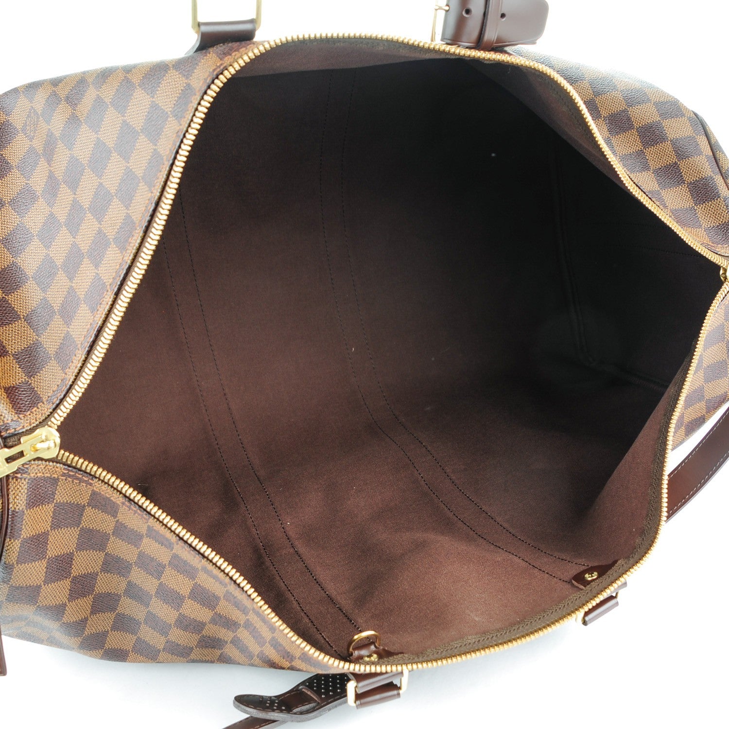 Louis Vuitton Damier Ebene Keepall Bandouliere 55 5 of 9
