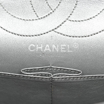 Chanel Metallic Aged Calfskin Quilted 2.55 Reissue 226 Flap Silver 6 of 13