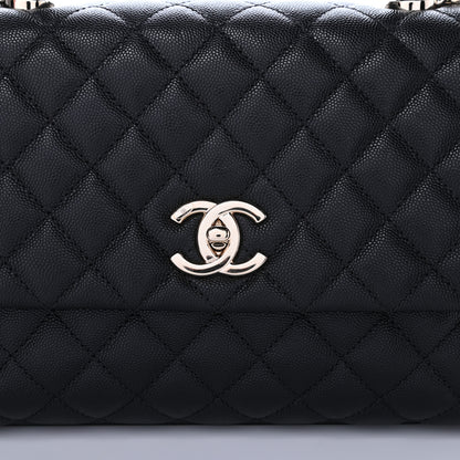Chanel Caviar Quilted Small Coco Handle Flap Black 10 of 11