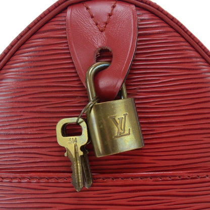 Louis Vuitton Epi Speedy 25 Rouge 6 of 8