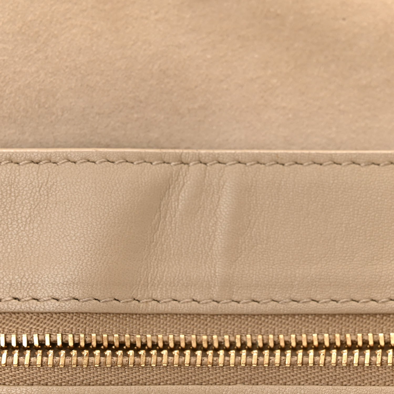 Celine Lambskin Horizontal Cabas Beige 14 of 17