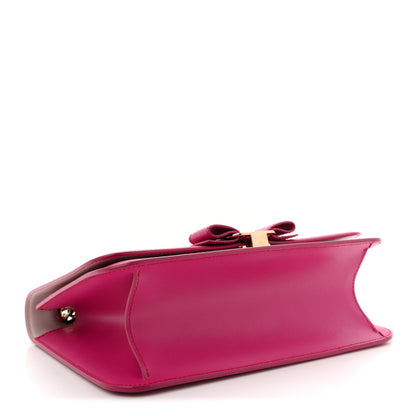 Salvatore Ferragamo Smooth Calfskin Vara Bow Chain Flap Crossbody Begonia 4 of 11