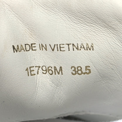 Prada Spazzolato Rois Vitello Soft Triangle Logo Womens Low Top Sneakers 38.5 White 6 of 8