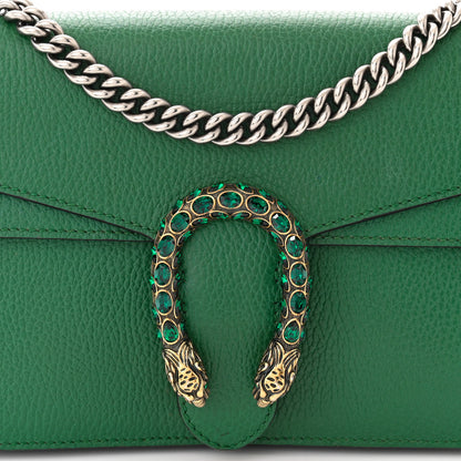 Gucci Pebbled Calfskin Small Dionysus Shoulder Bag Emerald 8 of 12