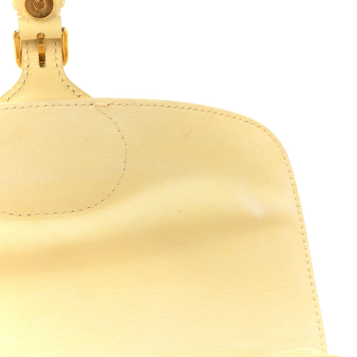 Christian Dior Box Calfskin East West Bobby Bag Pale Yellow 9 of 14