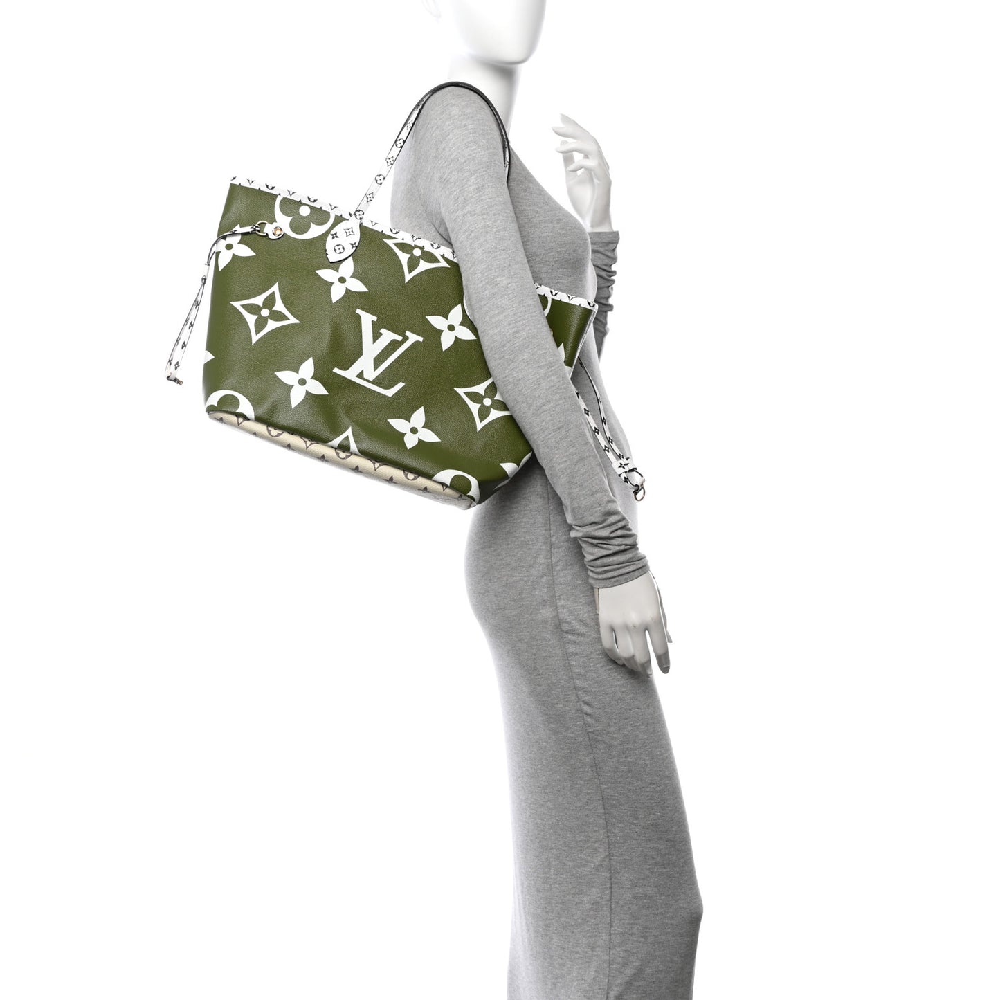Monogram Giant Neverfull MM Kaki