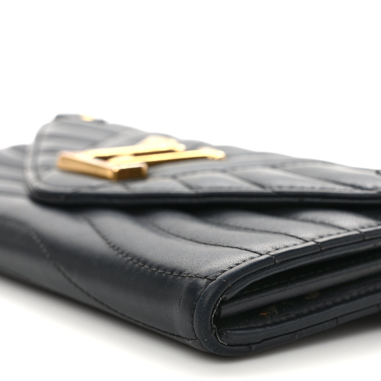 Louis Vuitton Calfskin New Wave Long Wallet Black 7 of 12
