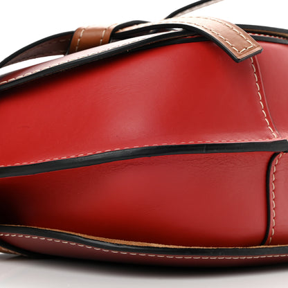 Loewe Calfskin Small Gate Crossbody Bag Garnet Pomodoro 8 of 13