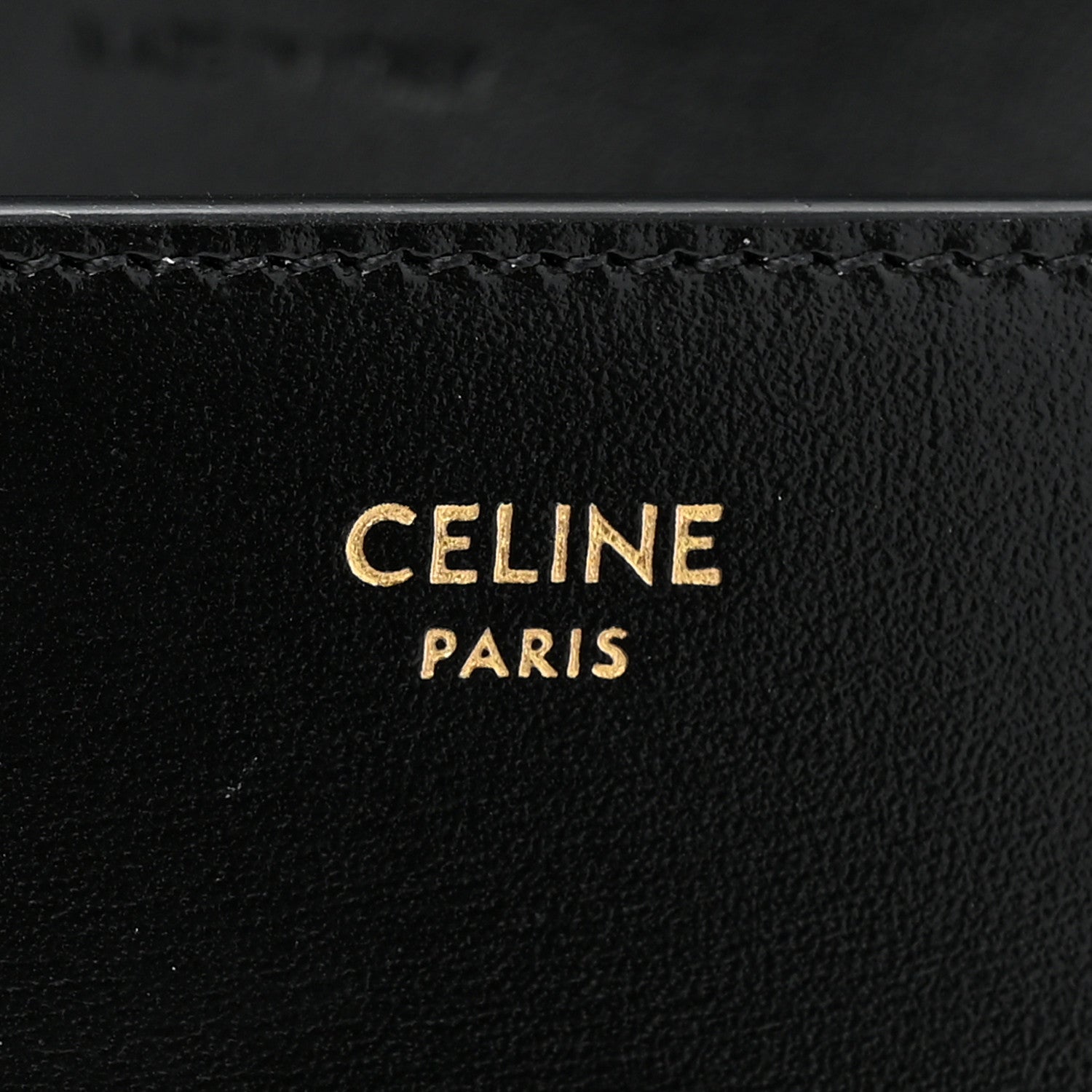 Celine Shiny Calfskin Triomphe Margo Wallet on Chain Black 7 of 10