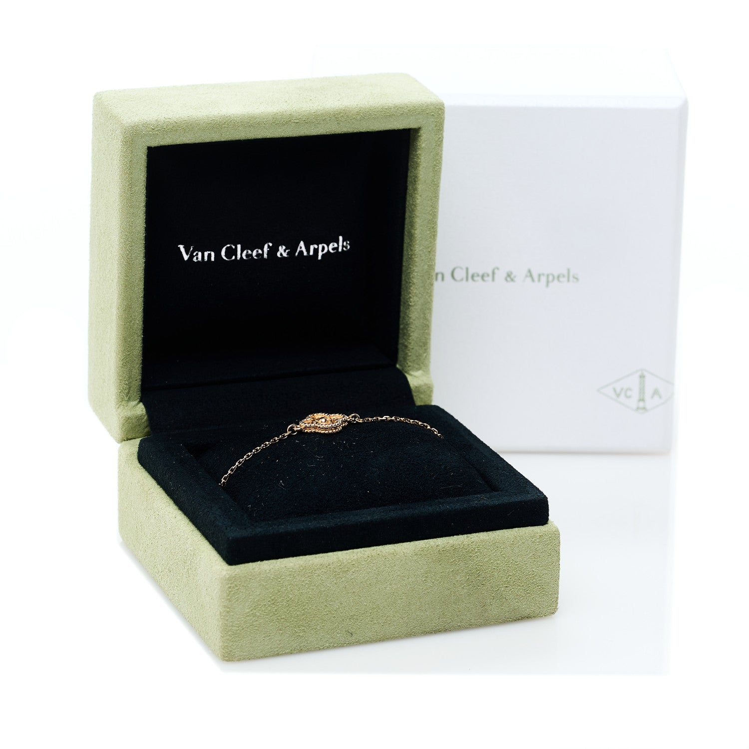 Van Cleef & Arpels 18K Rose Gold Sweet Alhambra Bracelet 5 of 5