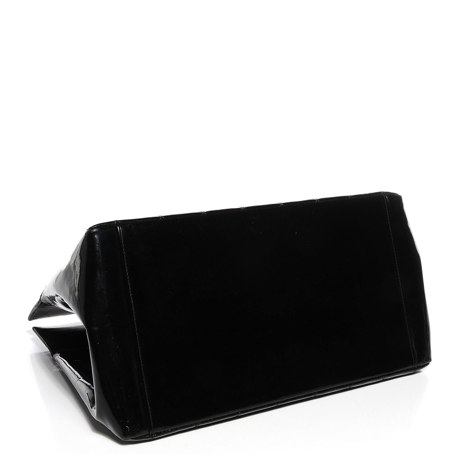 Chanel Patent Grand Shopping Tote GST Black 4 of 8