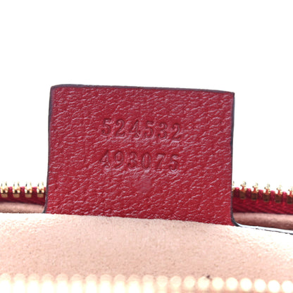 Gucci GG Supreme Monogram Flora Web Medium Ophidia Boston Red 7 of 9