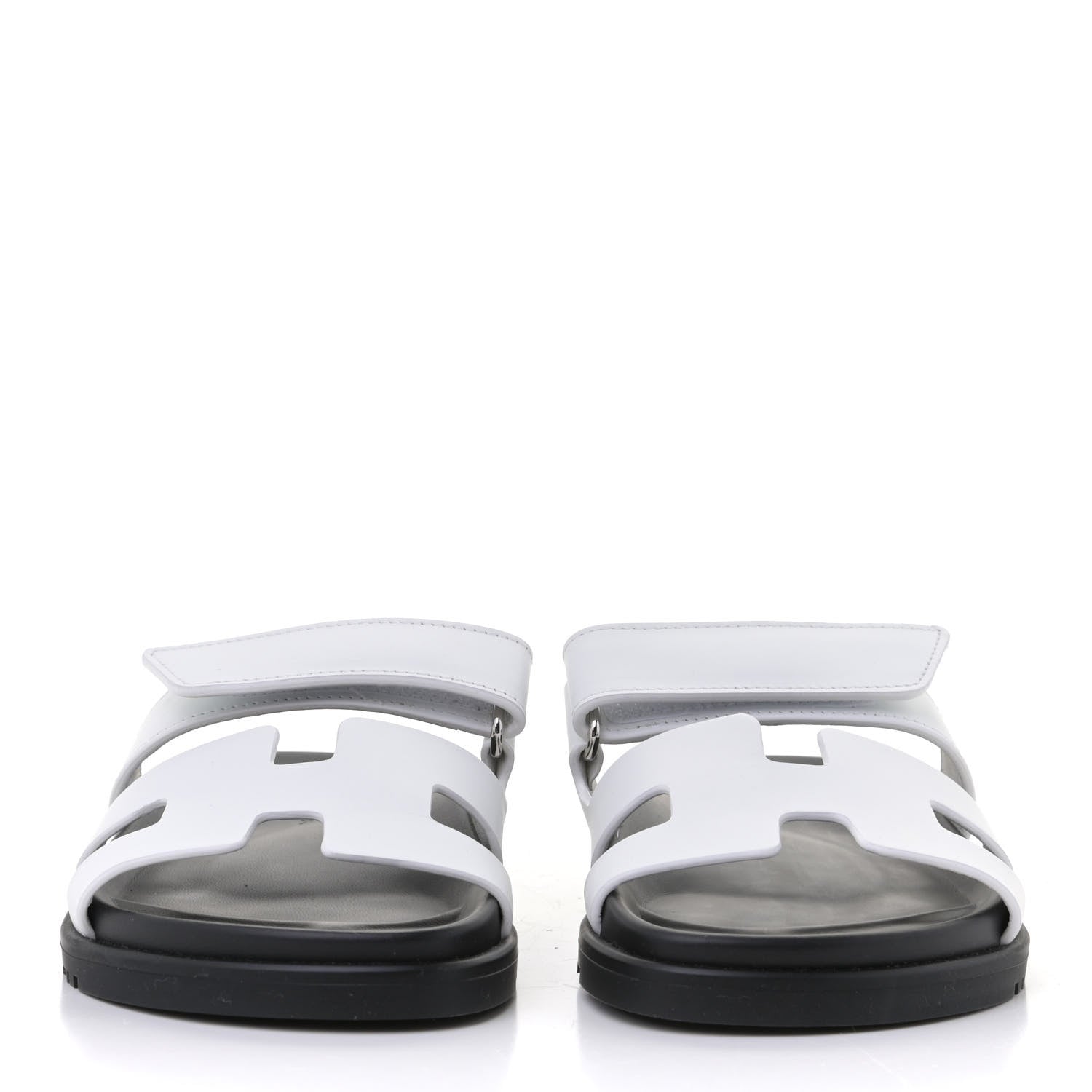 Hermes Calfskin Womens Chypre Sandals 36 White 2 of 4