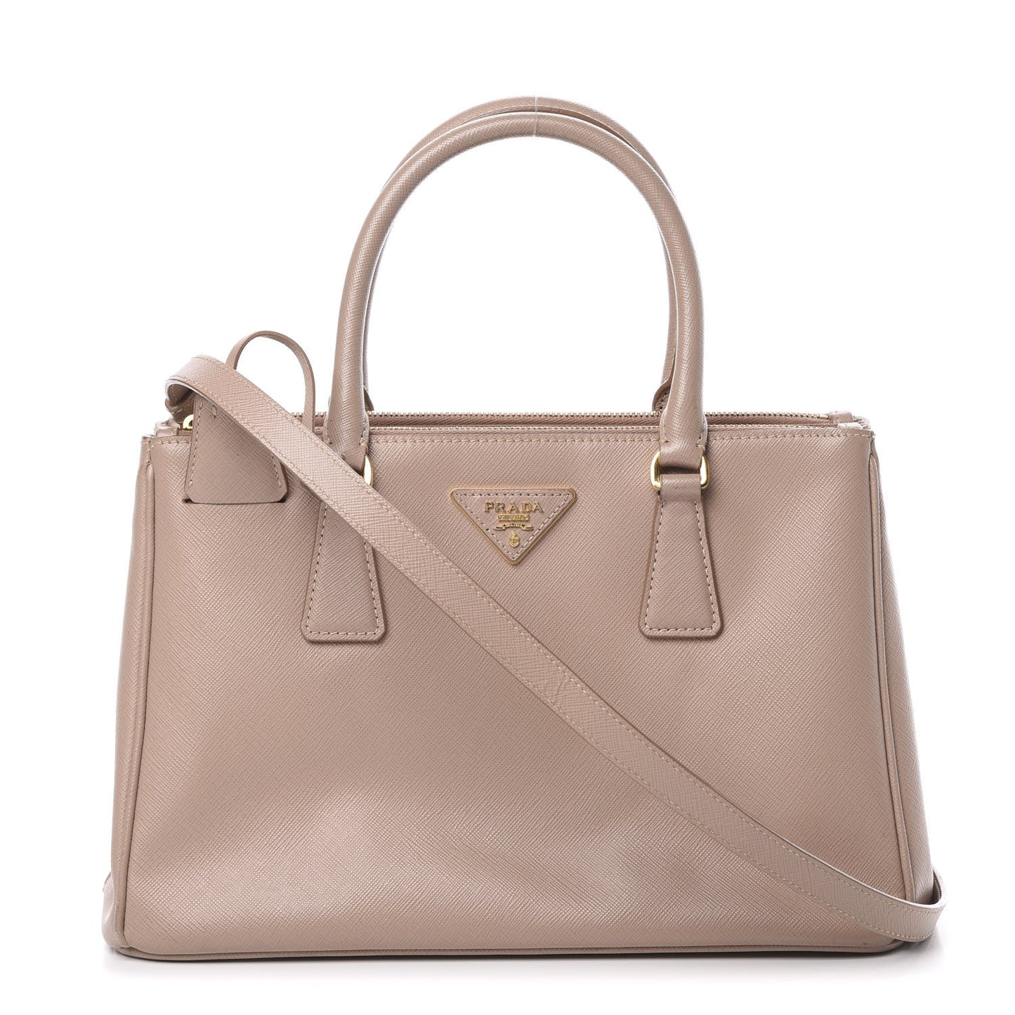 Saffiano Small Galleria Double Zip Tote Cammeo