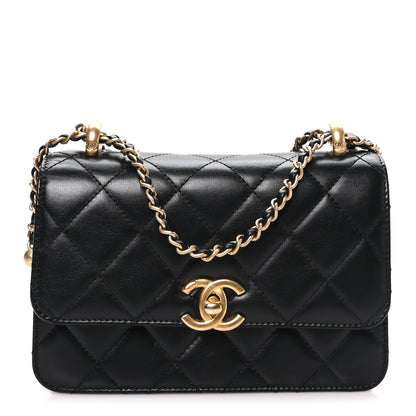 Chanel Calfskin Quilted Mini Perfect Fit Flap Black Black Black 1 of 11