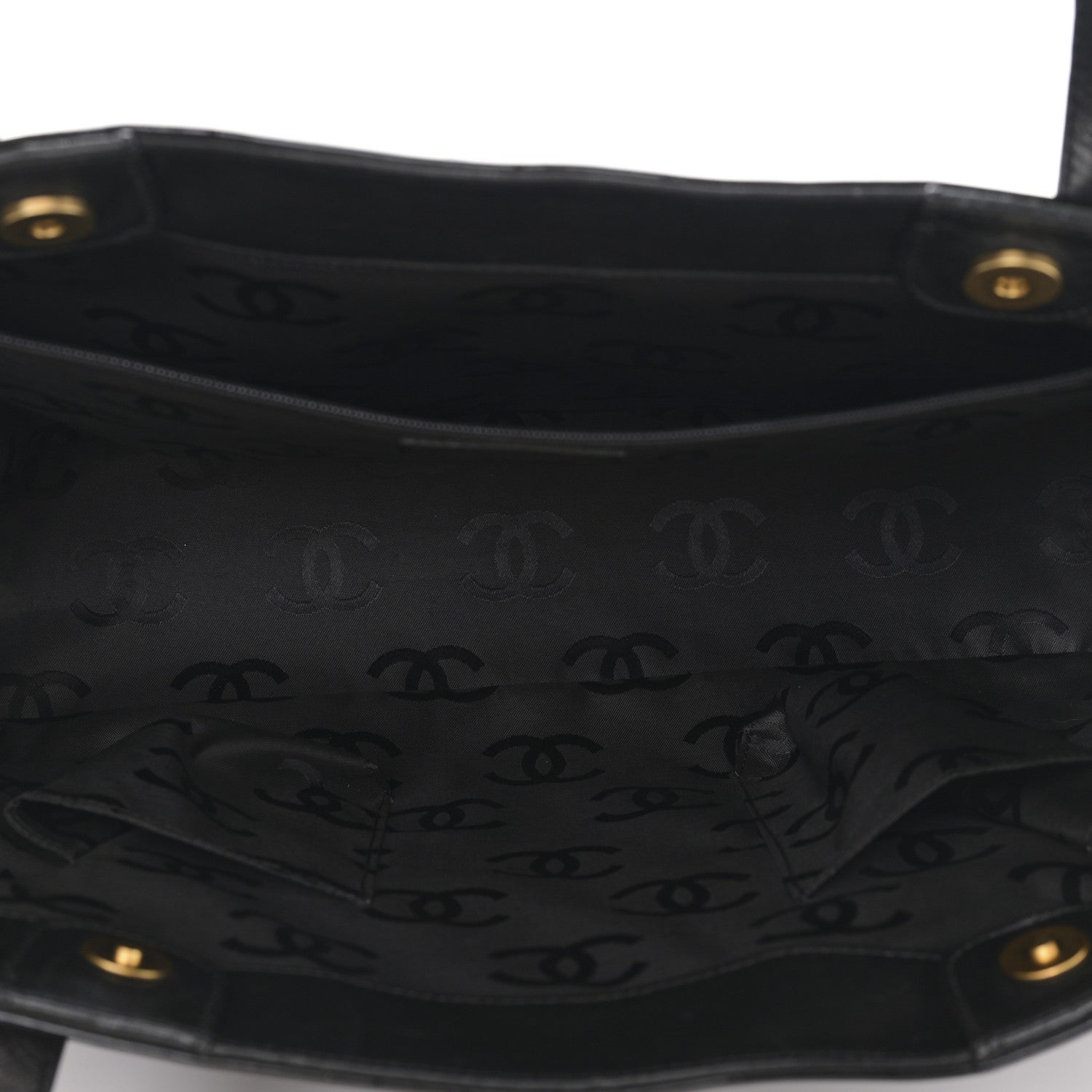 Chanel Patent CC Mini Tote Black 5 of 9