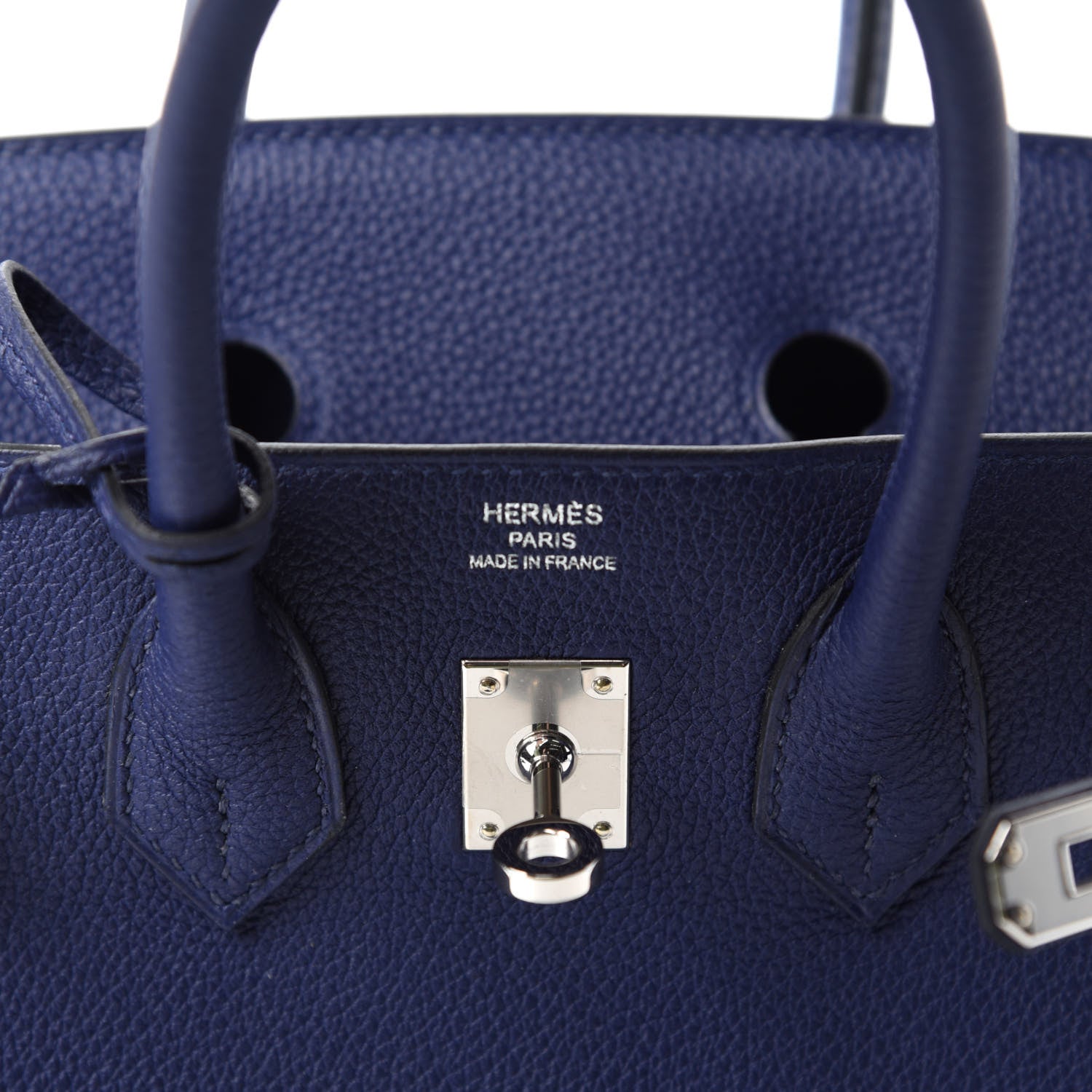 Hermes Togo Birkin 25 Bleu Encre 8 of 11