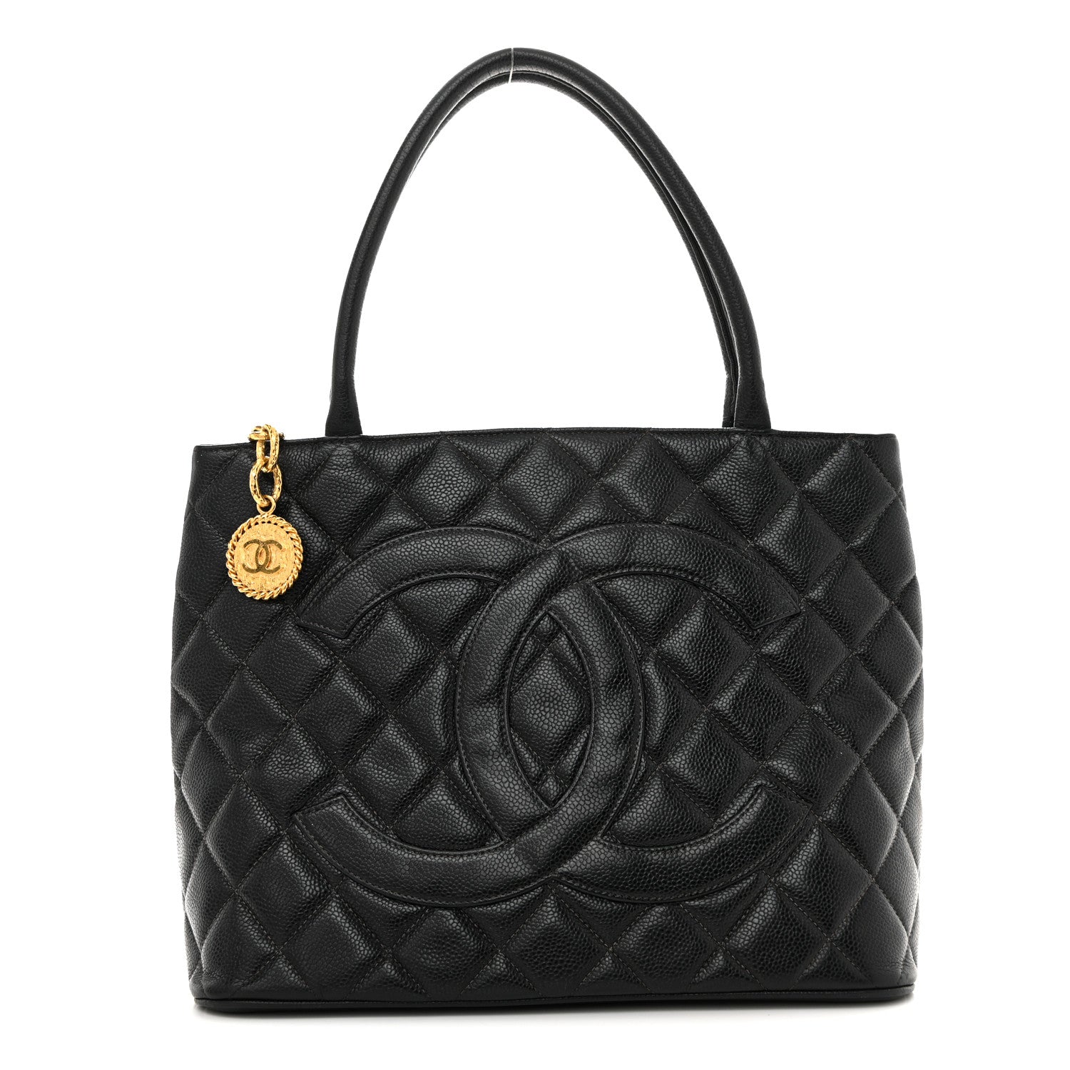 Chanel Caviar Quilted Medallion Tote Black 1 of 10